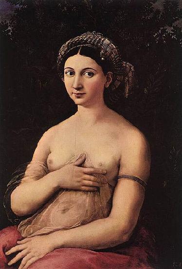 RAFFAELLO Sanzio La fornarina or Portrait of a young woman